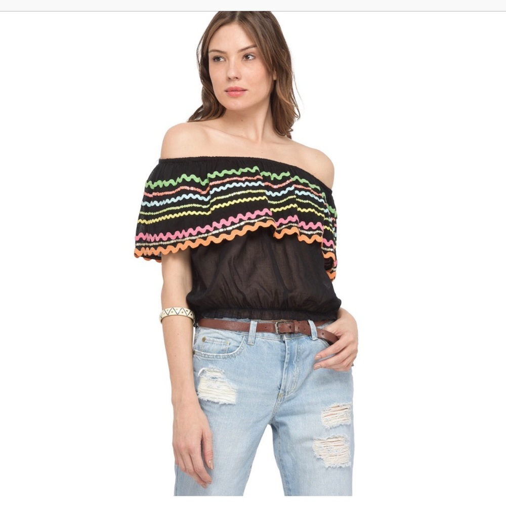 MISS JUNE*Off Shoulder Blouse**One Size $345